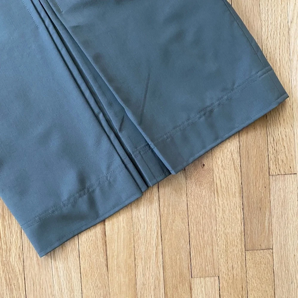 Club Monaco Wool Front Pleat Detail Olive‎ Green Midi Pencil Skirt Size 0